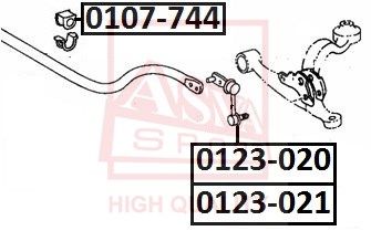 Тяга / стойка, стабилизатор ASVA 0123-021 для TOYOTA SPRINTER