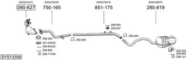 Układ wydechowy BOSAL SYS13358