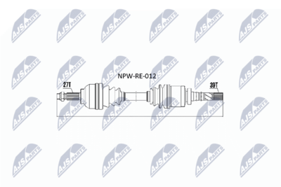 Wał napędowy NTY NPW-RE-012