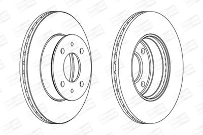 BREMSSCHEIBE CHAMPION 562273CH 1