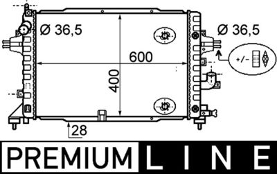 Radiateur - CR1858000P - MAHLE
