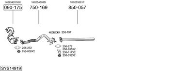 SISTEM DE ESAPAMENT BOSAL SYS14919