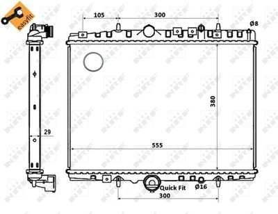 RADIATOR RACIRE MOTOR NRF 58347 3