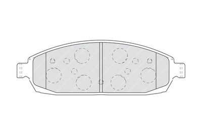 Комплект тормозных колодок, дисковый тормоз FDB4002