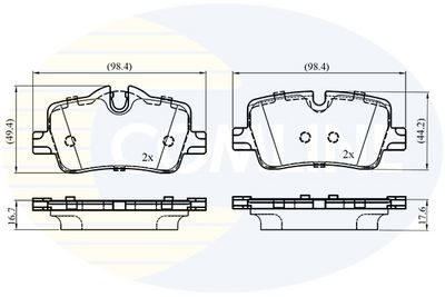SET PLACUTE FRANA FRANA DISC COMLINE CBP03697