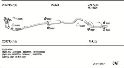 SISTEM DE ESAPAMENT WALKER OPH18467