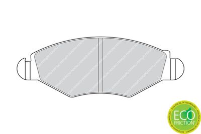 Brake Pad Set, disc brake FDB1378