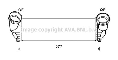 AVA QUALITY COOLING BWA4543 Интеркулер  для BMW X5 (Бмв X5)