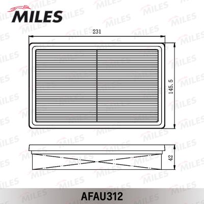 Воздушный фильтр MILES AFAU312 для SUZUKI SWIFT