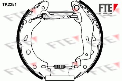 FTE 9110024 Тормозные колодки барабанные  для SMART CROSSBLADE (Смарт Кроссбладе)