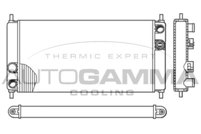Радиатор, охлаждение двигателя AUTOGAMMA 100068 для ROVER MAESTRO