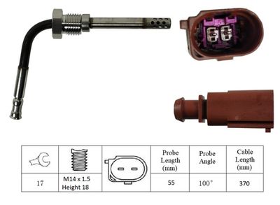 датчик, температура на изгорелите газове LUCAS LGS6043