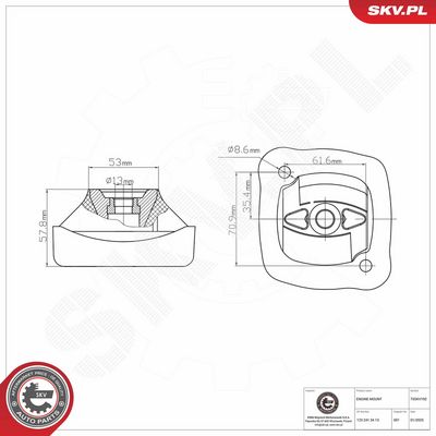 variklio montavimas 75SKV192 ESEN SKV