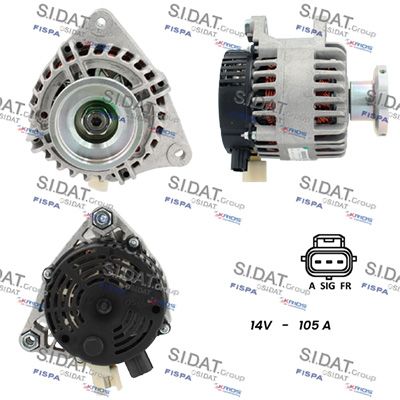 Генератор SIDAT A12DE0427 для FORD C-MAX