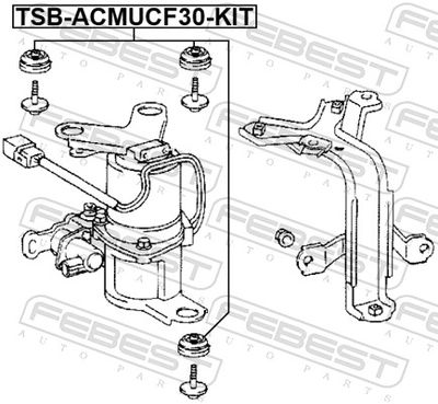 DEPOZITARE COMPRESOR AER COMPRIMAT FEBEST TSBACMUCF30KIT 1