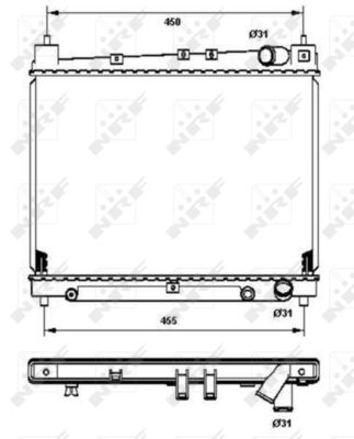 RADIATOR RACIRE MOTOR NRF 53211 4