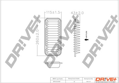 Dr!ve+ DP1110.10.0085 Воздушный фильтр  для SUBARU  (Субару Жуст)