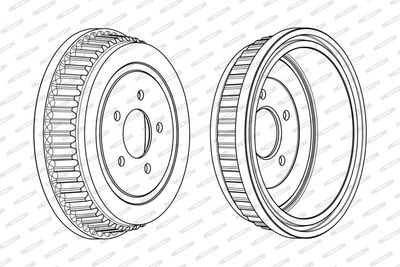 BREMSTROMMEL FERODO FDR329346 2