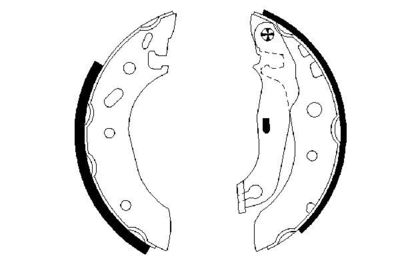 BOSCH Bremsbackensatz
