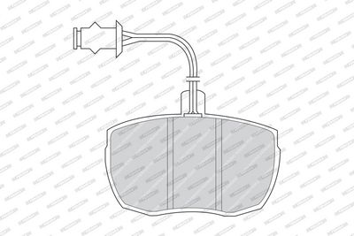 BREMSBELAGSATZ SCHEIBENBREMSE FERODO FDB841 1