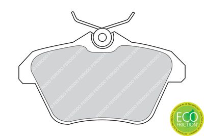 Brake Pad Set, disc brake FDB995