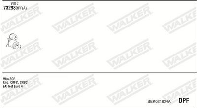 ABGASANLAGE WALKER SEK021804A