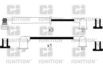 Комплект проводов зажигания QUINTON HAZELL XC675 для DAIHATSU CUORE