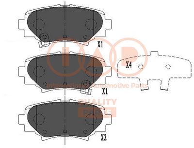 Комплект тормозных колодок, дисковый тормоз IAP QUALITY PARTS 704-11030 для MAZDA 3