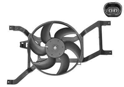 VAN WEZEL 1514748 Вентилятор системы охлаждения двигателя  для DACIA LOGAN (Дача Логан)