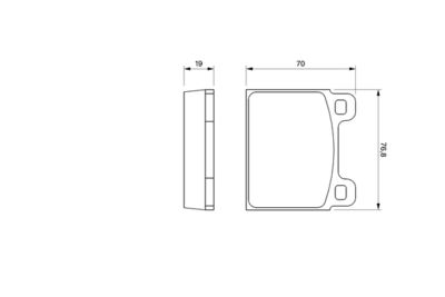 Brake Pad Set, disc brake 0 986 460 111