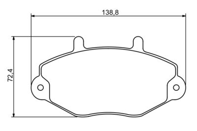 Brake Pad Set, disc brake 0 986 494 289