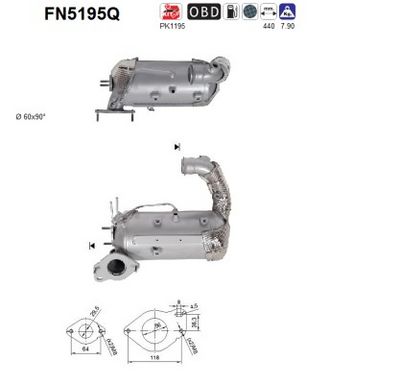 FILTRU FUNINGINE/PARTICULE SIST.DE ESAPAMENT