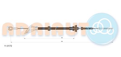 въжен механизъм, задействане на съединителя ADRIAUTO 11.0172