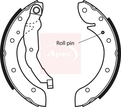 APEC Brake Shoe Set SHU530