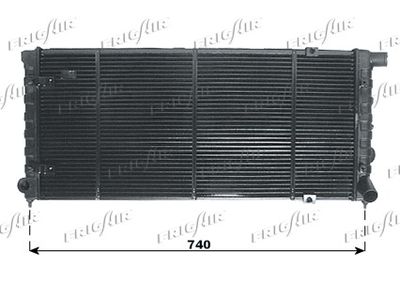 FRIGAIR 0110.2093 Радиатор охлаждения двигателя для VW JETTA II (19E, 1G2, 165)