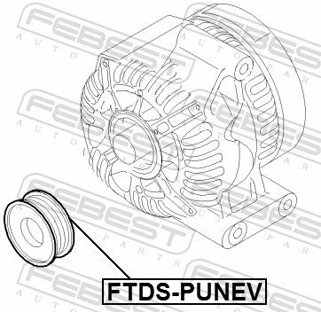 Belt Pulley, alternator FTDS-PUNEV