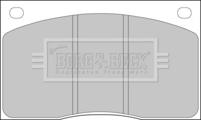 Комплект тормозных колодок, дисковый тормоз BORG & BECK BBP1074 для ASTON MARTIN DB7