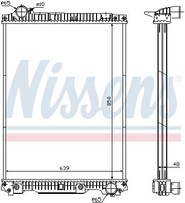 Radiator, engine cooling 626570