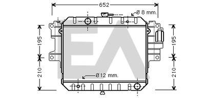 Радиатор, охлаждение двигателя EACLIMA 31R19018 для DAIHATSU FEROZA