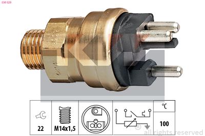 Czujnik, temperatura płynu chłodzącego KW 530 529