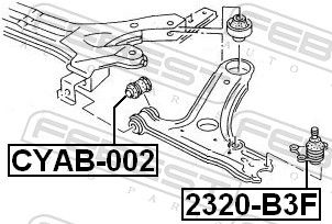 ARTICULATIE SARCINA/GHIDARE FEBEST 2320B3F 1