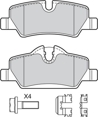 BREMSBELAGSATZ SCHEIBENBREMSE VALEO 601553 1