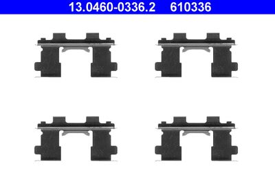Комплектующие, колодки дискового тормоза ATE 13.0460-0336.2 для NISSAN 100NX