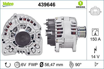 генератор VALEO 439646