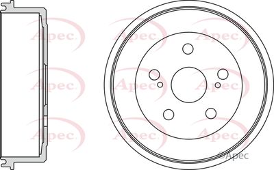 Brake Drum APEC DRM9988