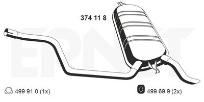ENDSCHALLDäMPFER ERNST 374118