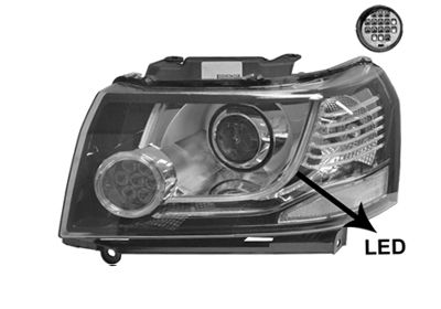 Основная фара VAN WEZEL 0252963N для LAND ROVER FREELANDER