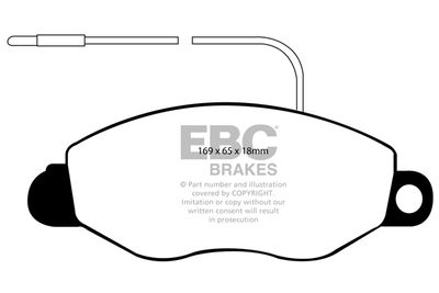 Комплект тормозных колодок, дисковый тормоз EBC Brakes DP1529 для NISSAN CABSTAR