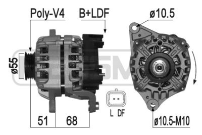 Генератор WILMINK GROUP WG2011096 для NISSAN NOTE