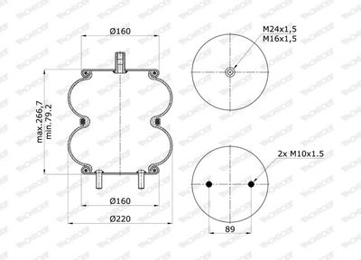 Bellow, air suspension